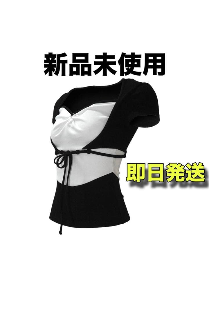 トップス theredthread S symbol bicolor tops