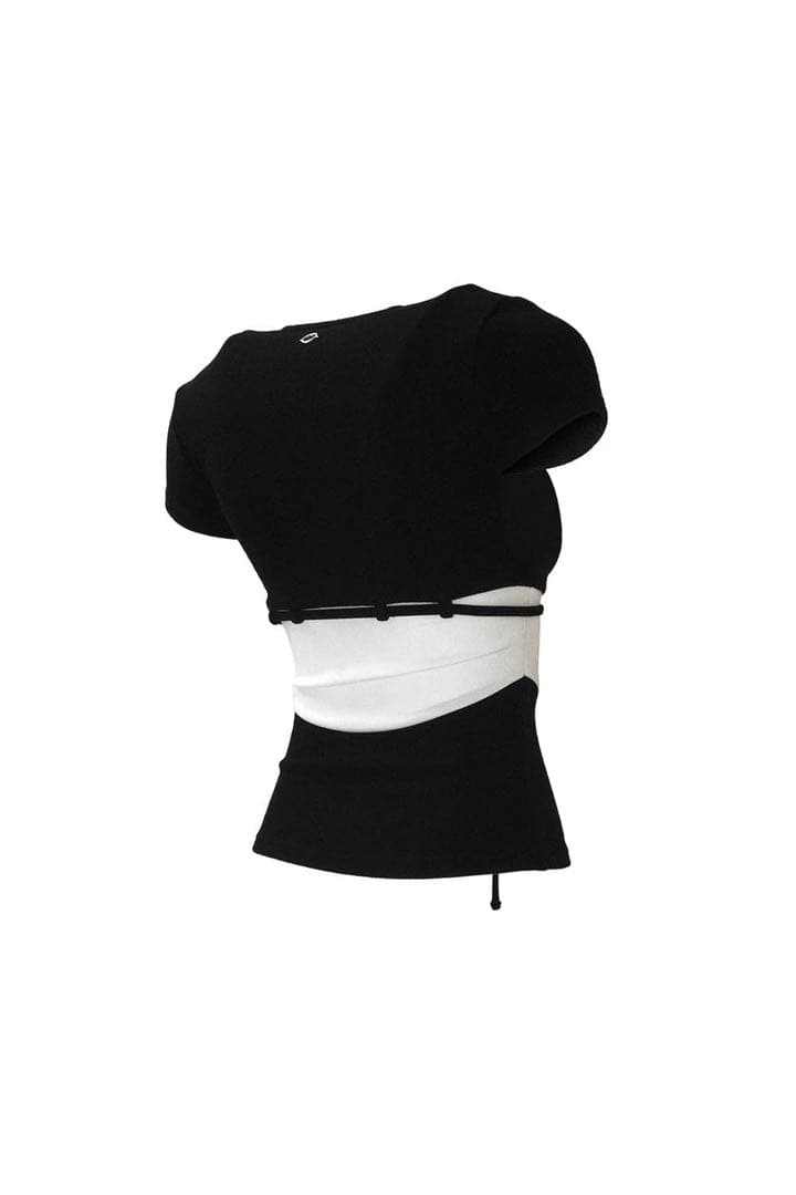 トップス theredthread S symbol bicolor tops