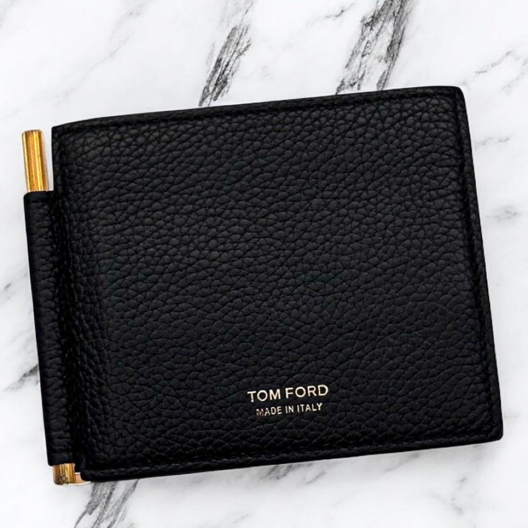 極美品 トムフォード マネークリップ 財布 札入れ カードケース コンパクト 黒