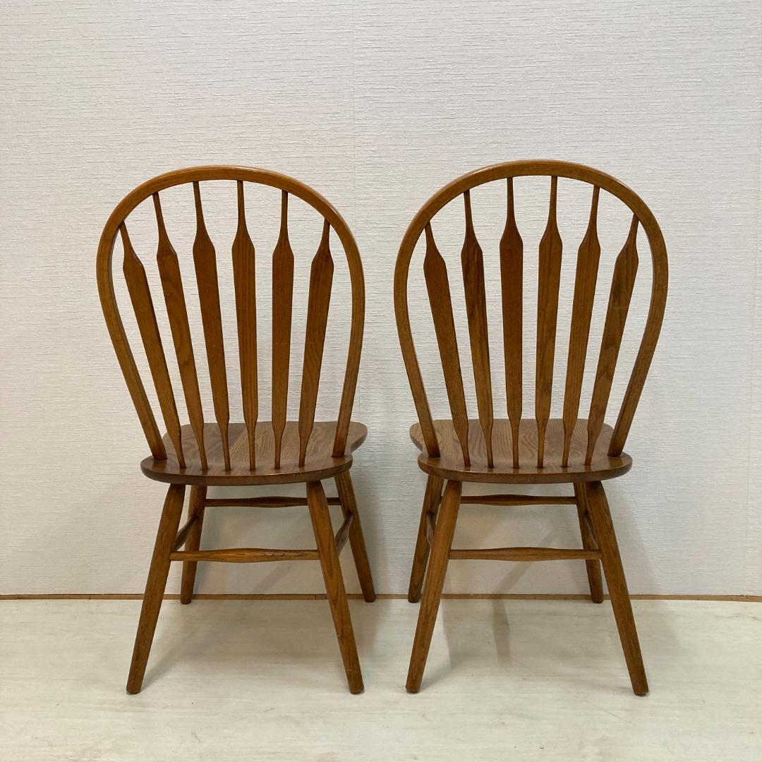 Shin Lee シンリー ダイニングチェア ウィンザー　オーク材　２脚セットA