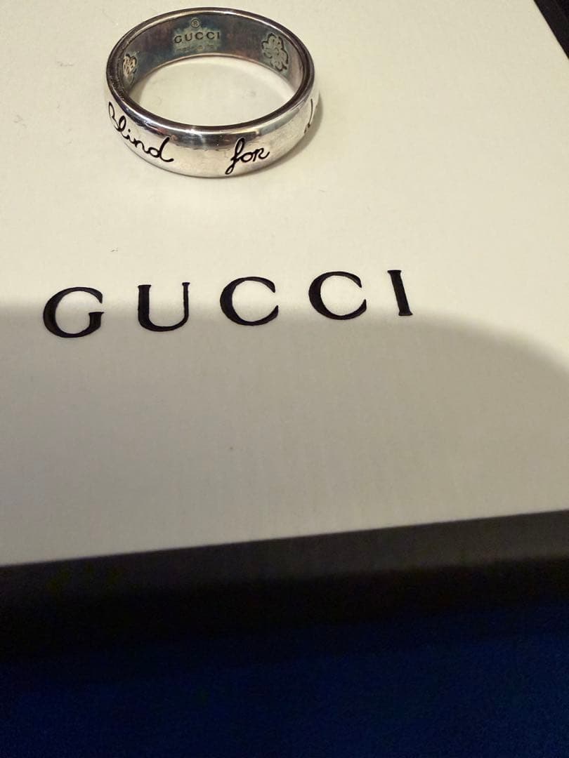 ゆり♪様【極美品】GUCCI Blind for LOVE ナローリング 10号