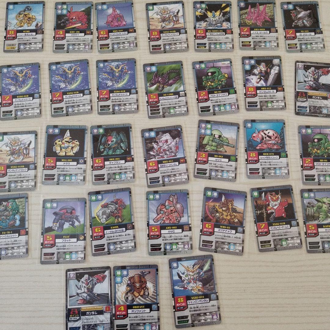 SDガンダムカードゲーム　モビルパワーズカードダス１１５枚と対戦シートとバイブル