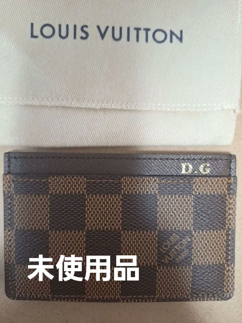 未使用品LOUIS VUITTON ダミエ 名刺入れ D.G.