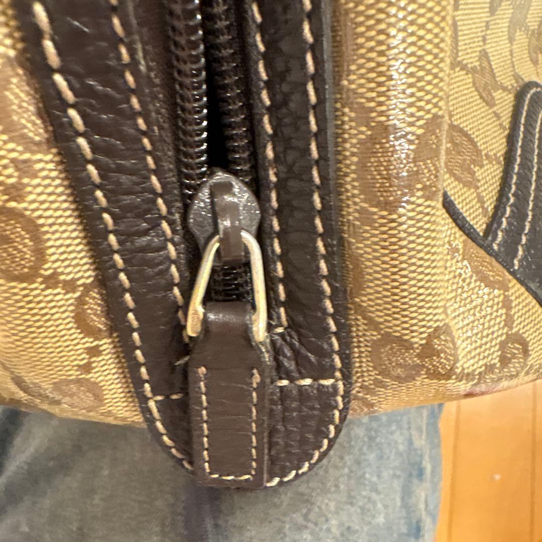 GUCCi GGマーク　クリスタル　シェリーライン　トートバッグ