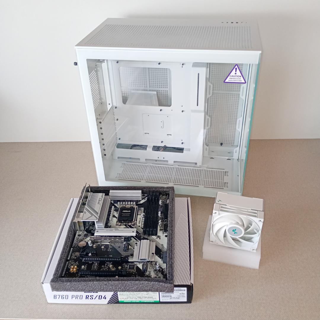 【白PCパーツ3点セット】NZXT H9 Flow / B760 / AK400