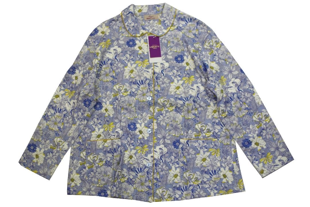 【新品】リバティ LIBERTY fabric　秋冬物厚手スムースパジャマ（M)
