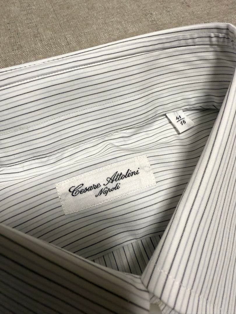 【新品】Cesare Attolini／B.Dオルタネートストライプ／サルトリア