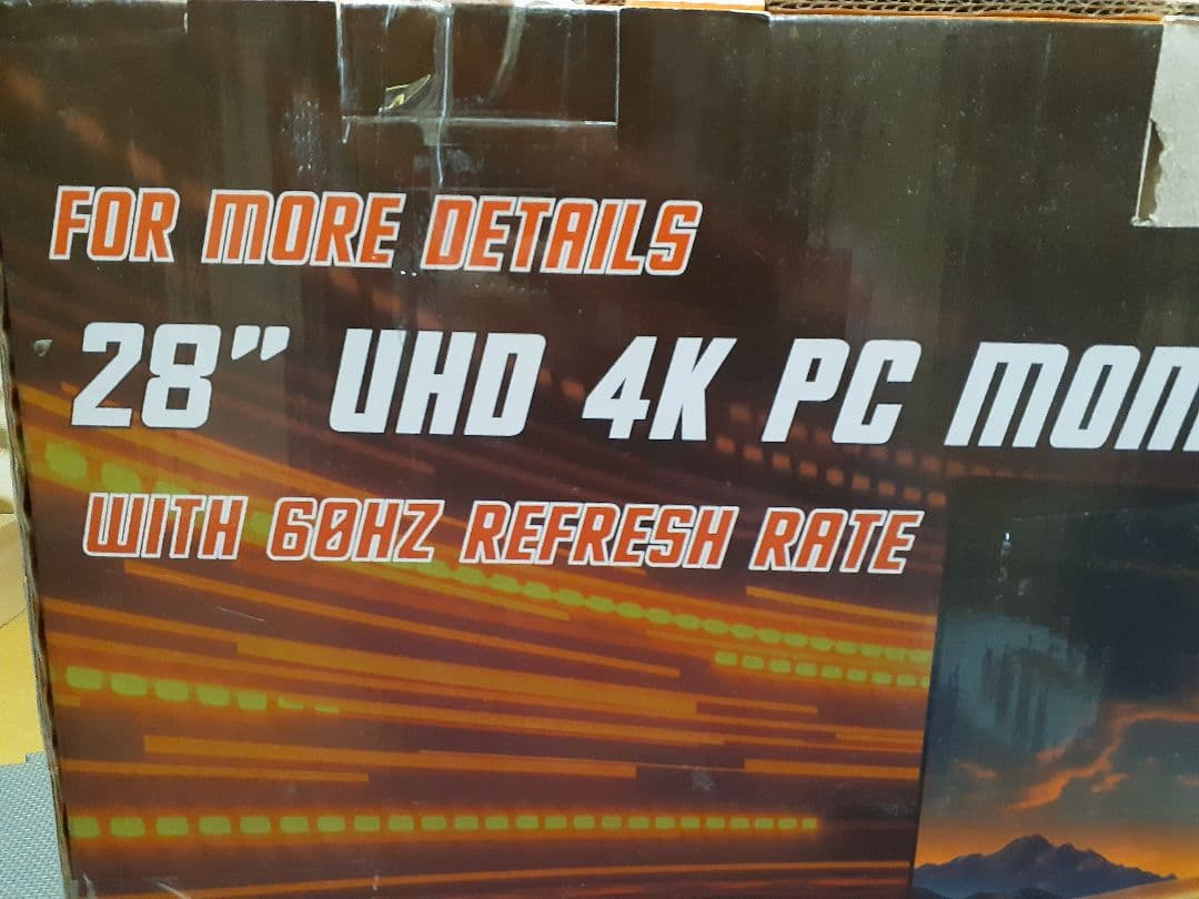 XGaming 28インチ 4k モニター UHD 60Hz 4ms ゲーミング