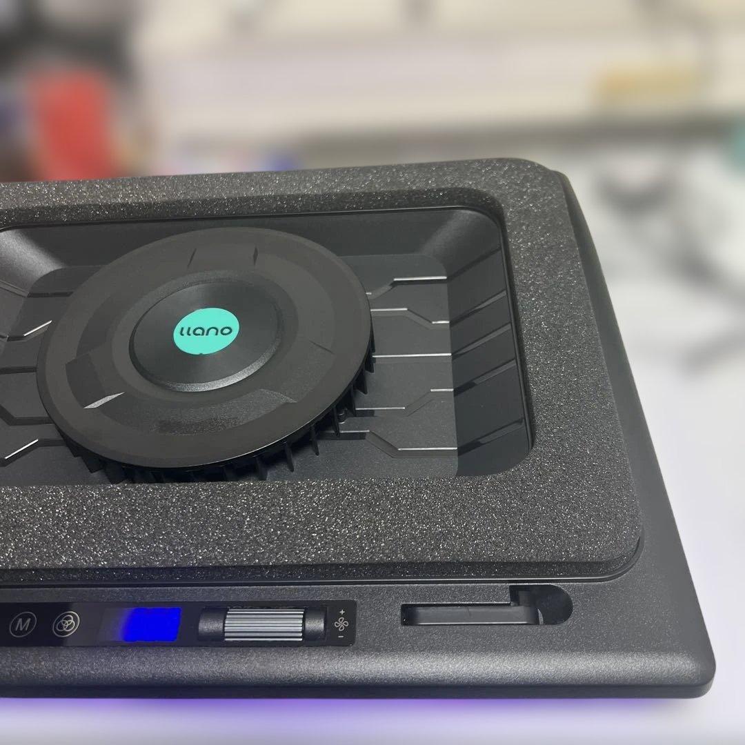 【美品】llano ノートPC 冷却ファン 冷却台 ブラック