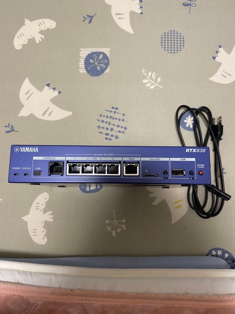 ヤマハ RTX830 ルーター 動作確認済