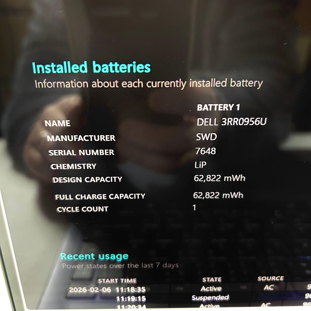 美品 Dell 16 Plus 2-in-1 DB06250 バッテリー新品同等