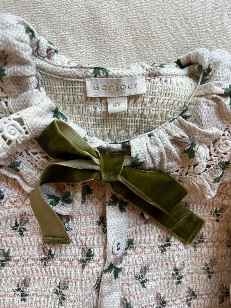 美品　bonjour diary ワンピース　8y