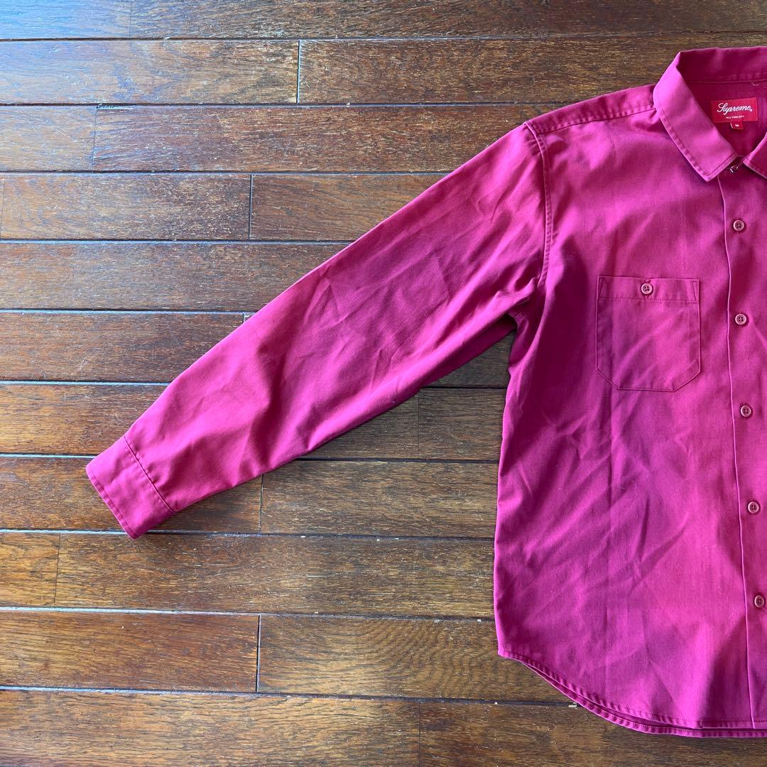 supreme 18ss pin up work shirt ワークシャツ