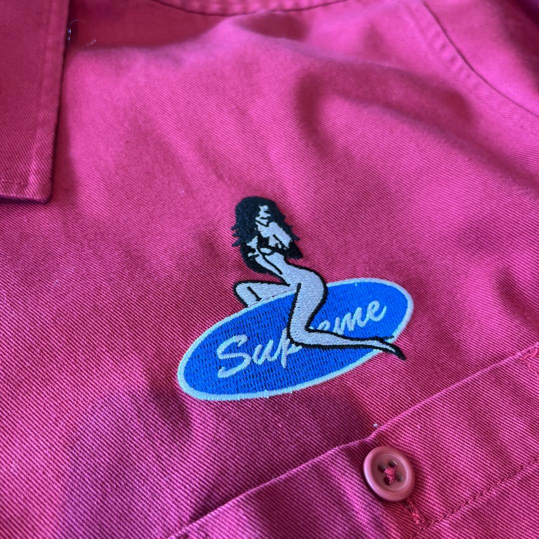 supreme 18ss pin up work shirt ワークシャツ