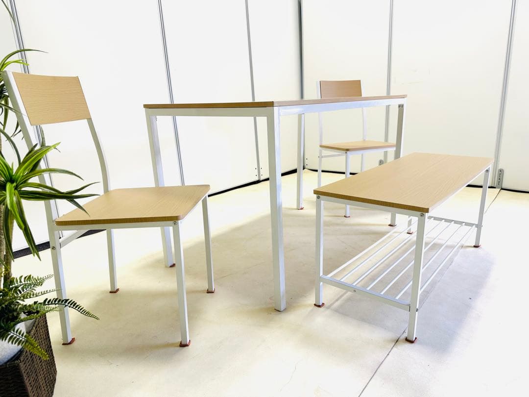 ダイニングテーブル4点セット 木製