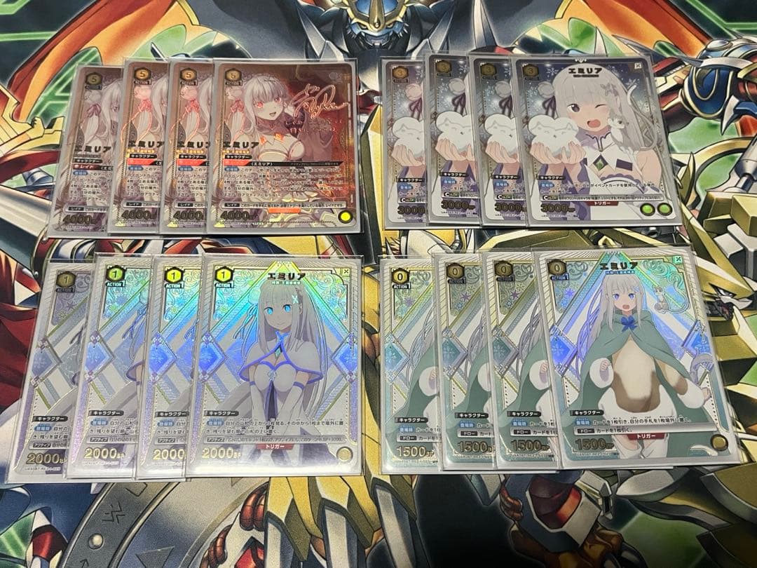 エミリア　パラレル　デッキパーツ　リゼロ　ユニオンアリーナ