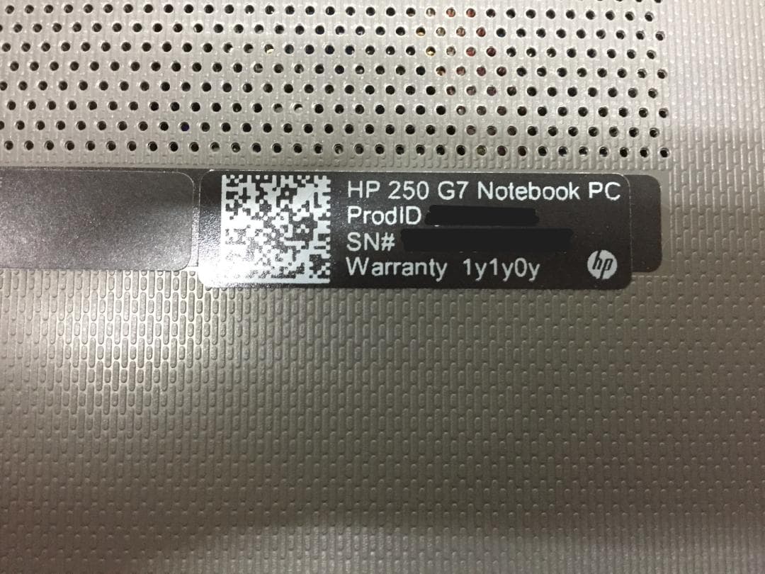 その他ノートPC本体 HP250G7 i5/8G/HDD500G/Win11/Office/Wi-Fi