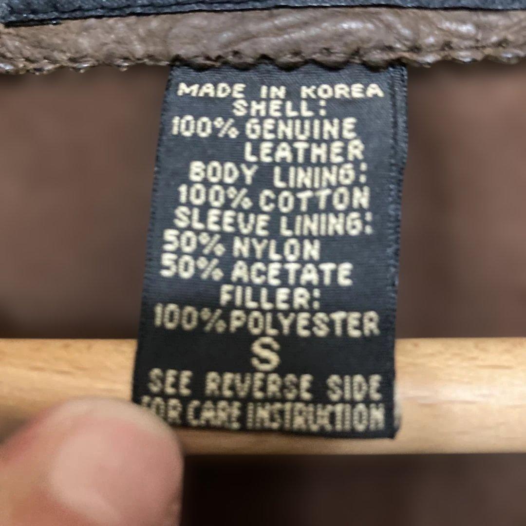 バナナ リパプリック　襟付きシングルライダース　ブラウン Lサイズ