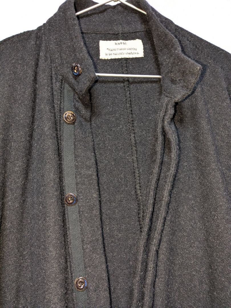 ジャケット・アウター kaval blanket stitched stand collar coat