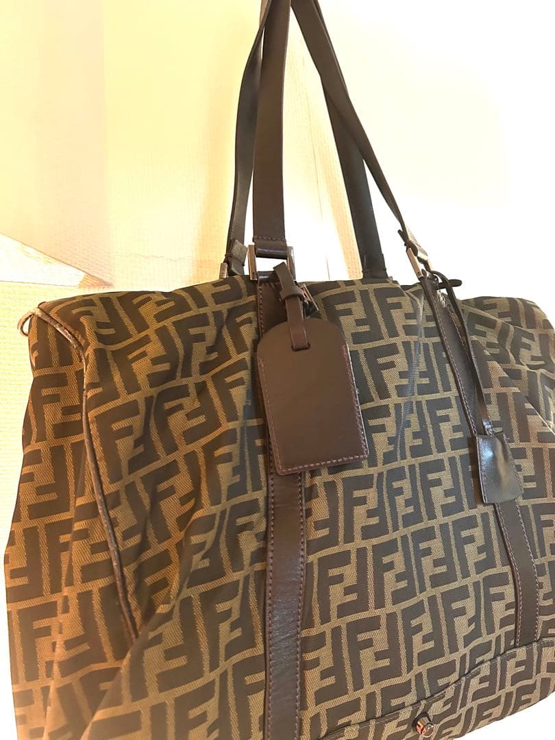 FENDI ロゴパターン ボストンバッグ