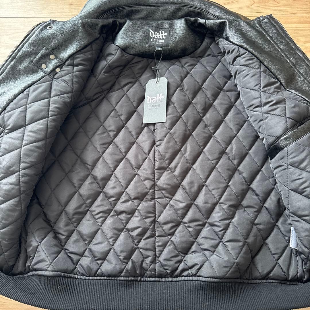 ダブルブレスト 黒 レザージャケット