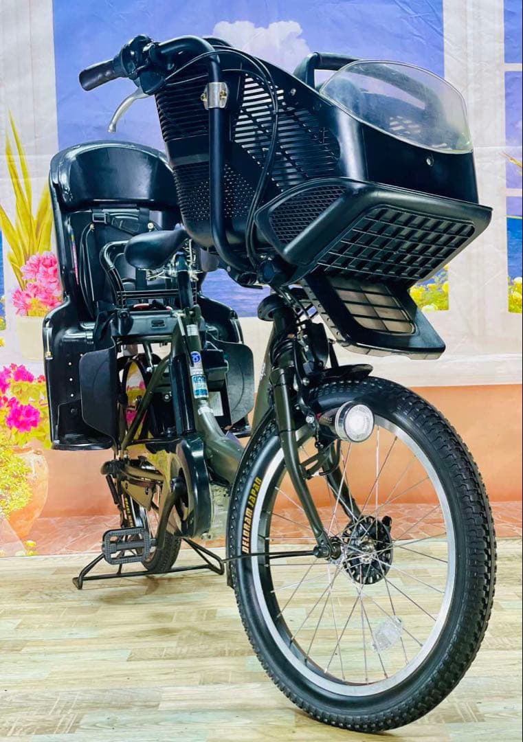 パスキス12AH⭐️人気モデル！ヤマハ子供乗せ電動アシスト自転車Y2684