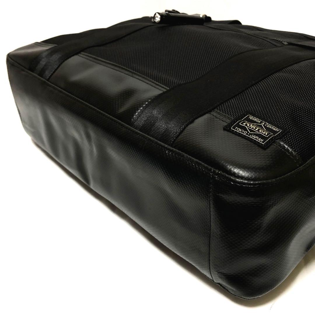 未使用級✨現行タグ ポーター ヒート トートバッグ A4可 ブラック マグライト