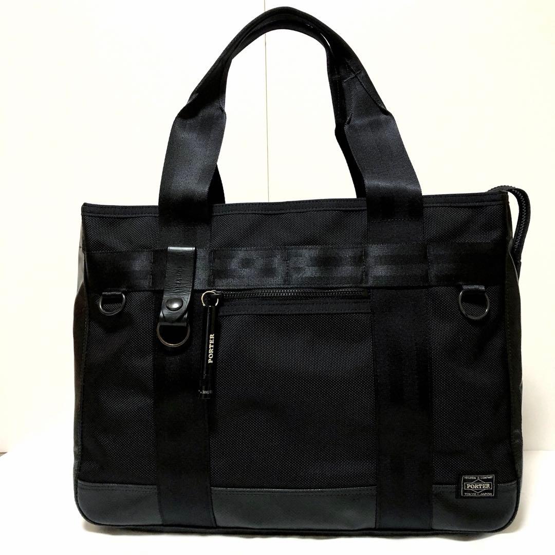 未使用級✨現行タグ ポーター ヒート トートバッグ A4可 ブラック マグライト