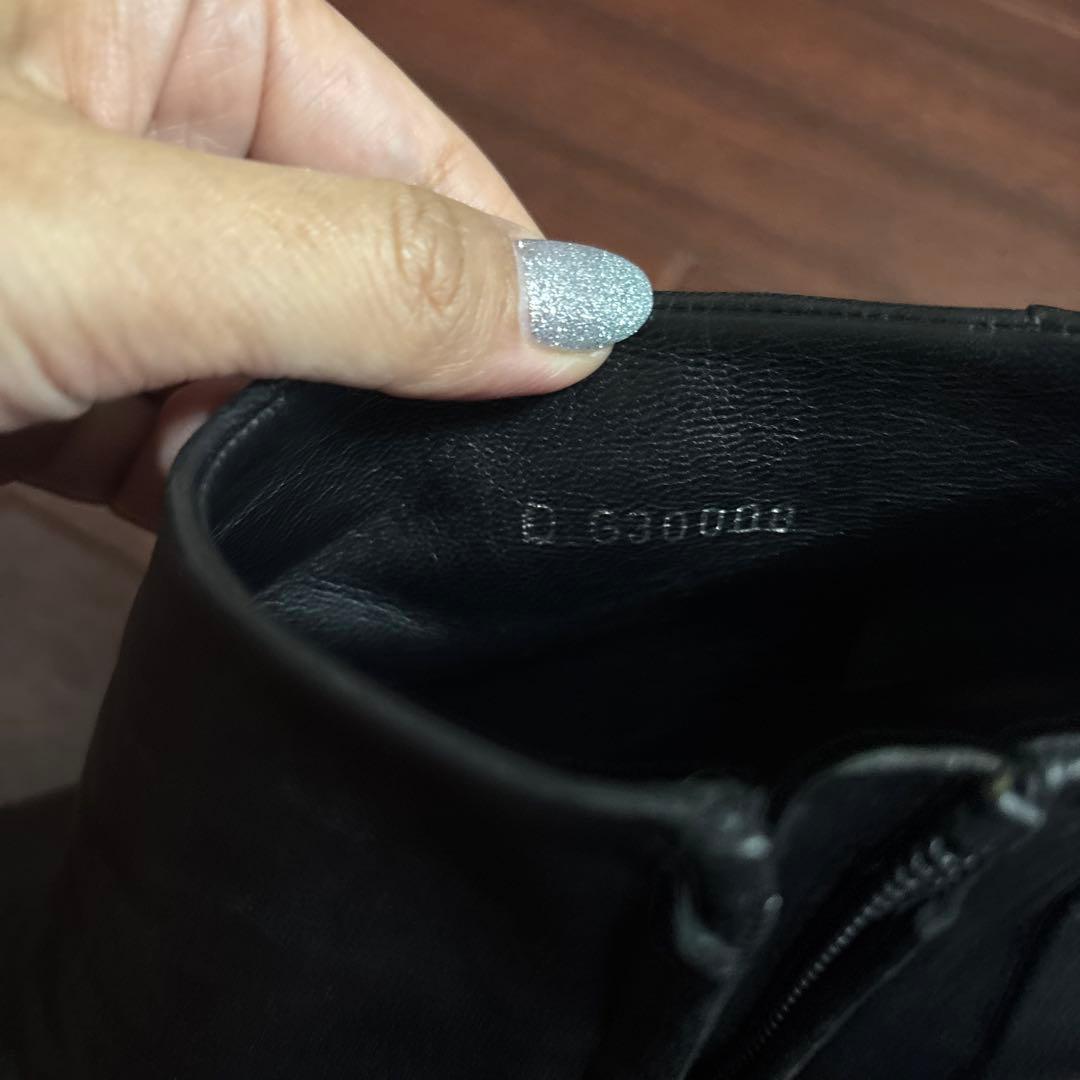 CHANEL シャネル ココマーク シルバー チェーン ショート ブーツ 37