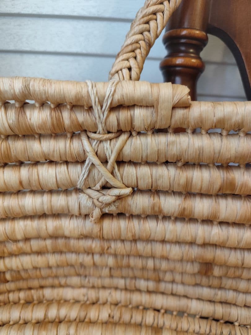 揺り籠　クーファン　クーハン　ラタン　バスケット　籠　籐　昭和レトロ　人形