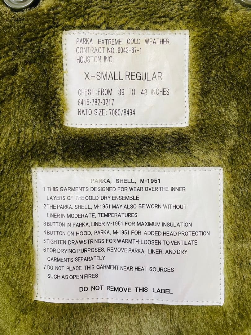 【良品】ヒューストン M-51PARKA 5409M モッズコート青島モデル