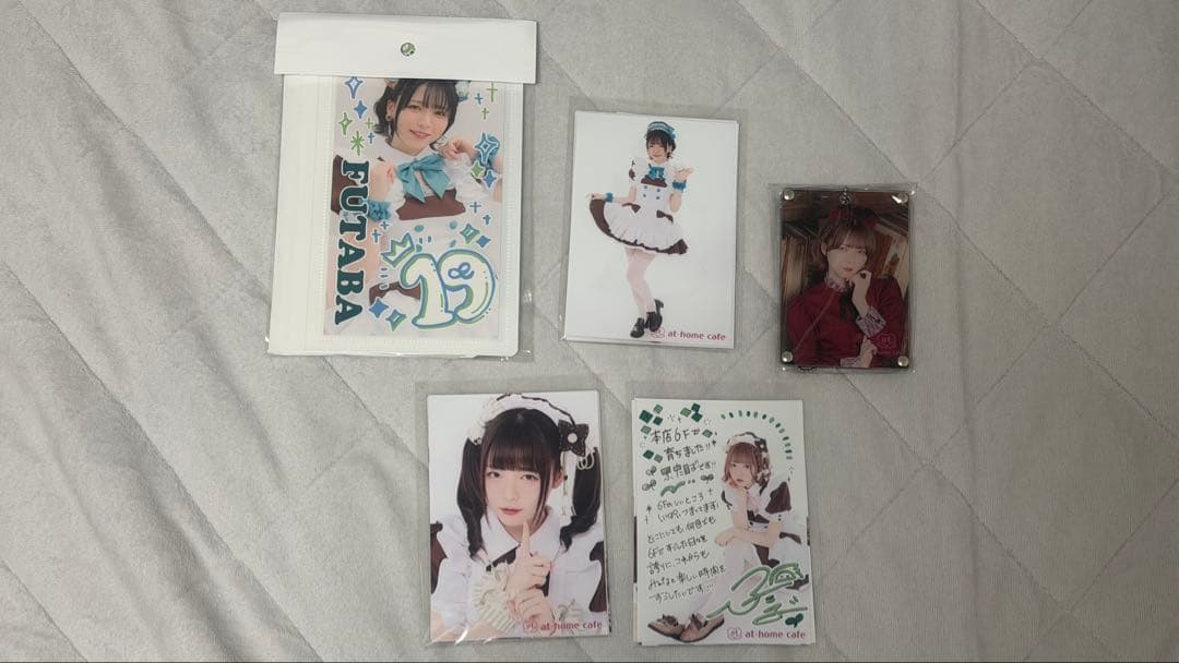 あっとほぉーむカフェ ふたば 19周年記念 限定ファイル＆チェキセット 他グッズ