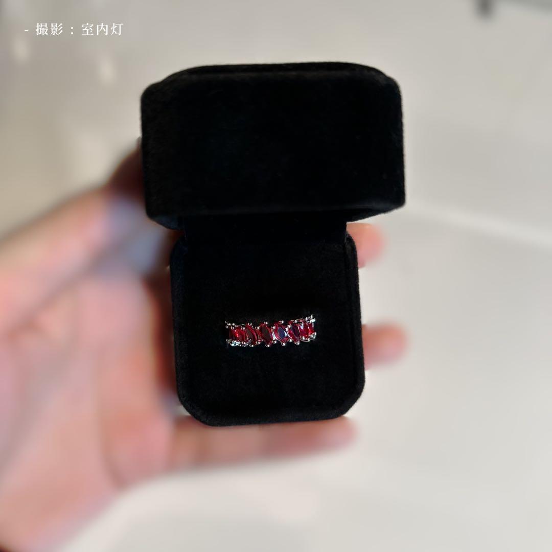 遺品整理　断捨離　アンティーク　ヴィンテージ　フルエタニティ　シルバー　ルビー