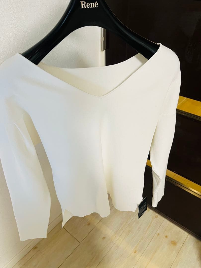 新品☆ANAYI レーヨンポリエステルフロンタブルプルオーバー/セオリー、23区