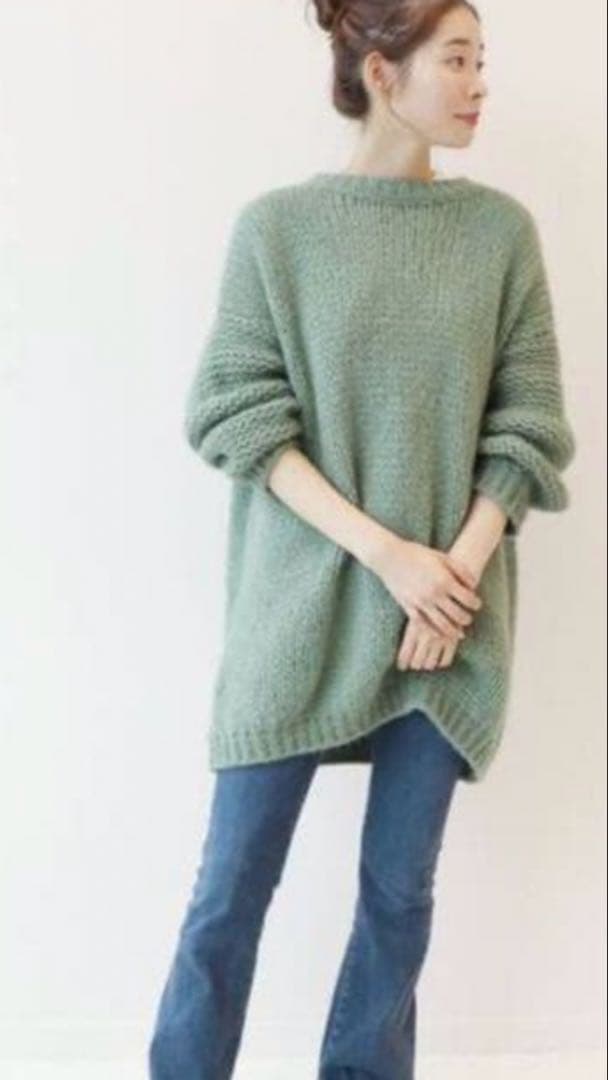 ⭐️最終値下げ‼️⭐️美品Plage（プラージュ）ロベルトコリーナニット　グリーン　緑