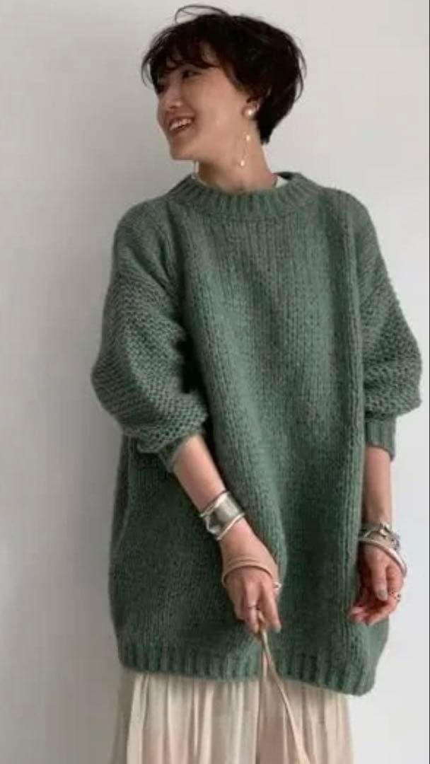 ⭐️最終値下げ‼️⭐️美品Plage（プラージュ）ロベルトコリーナニット　グリーン　緑