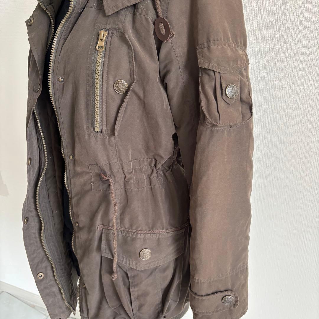 ✨本日限定セール✨平成ギャル y2k グランジ ファー付きモッズコート ギミック