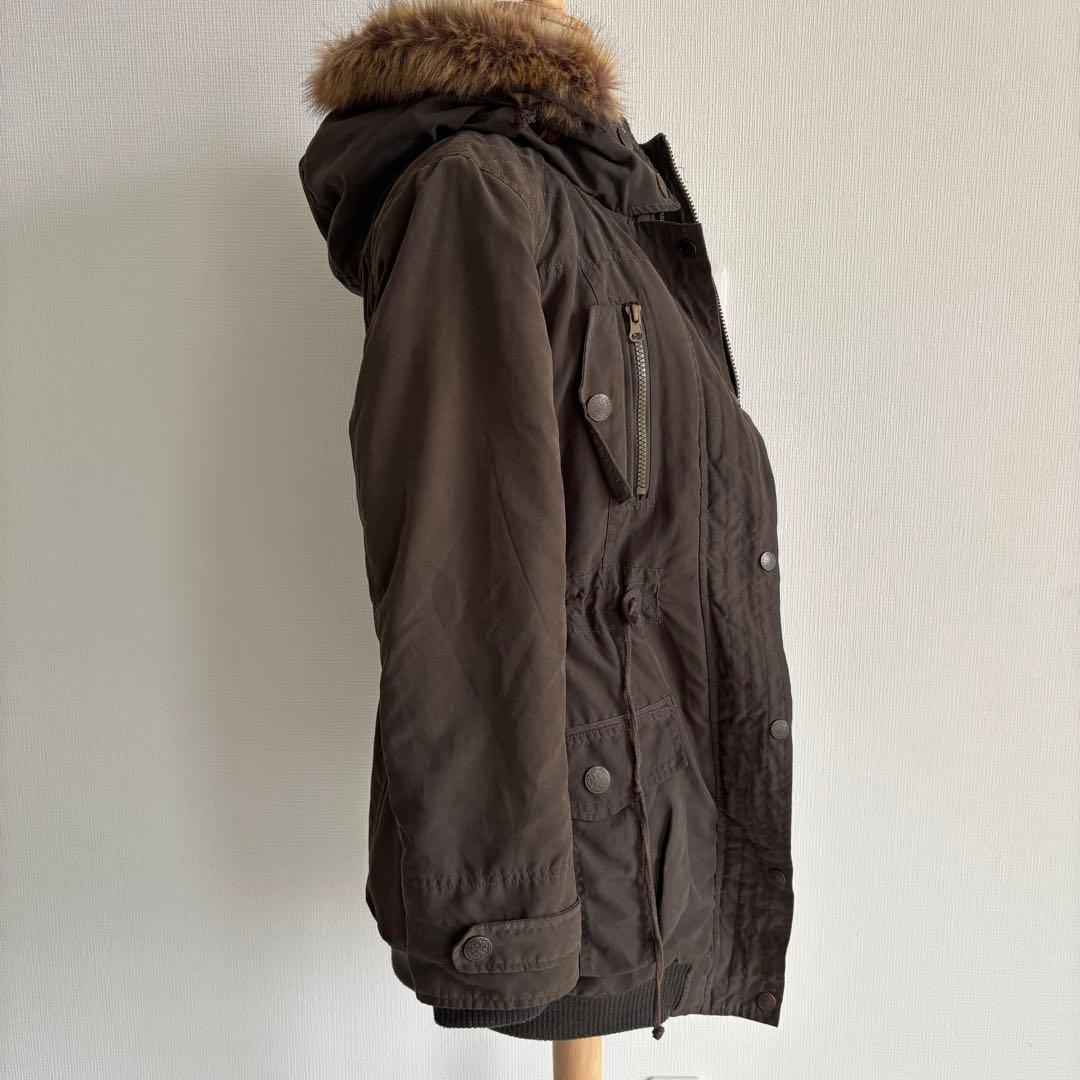 ✨本日限定セール✨平成ギャル y2k グランジ ファー付きモッズコート ギミック