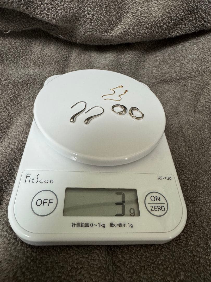 k18 k14 ピアス3セット