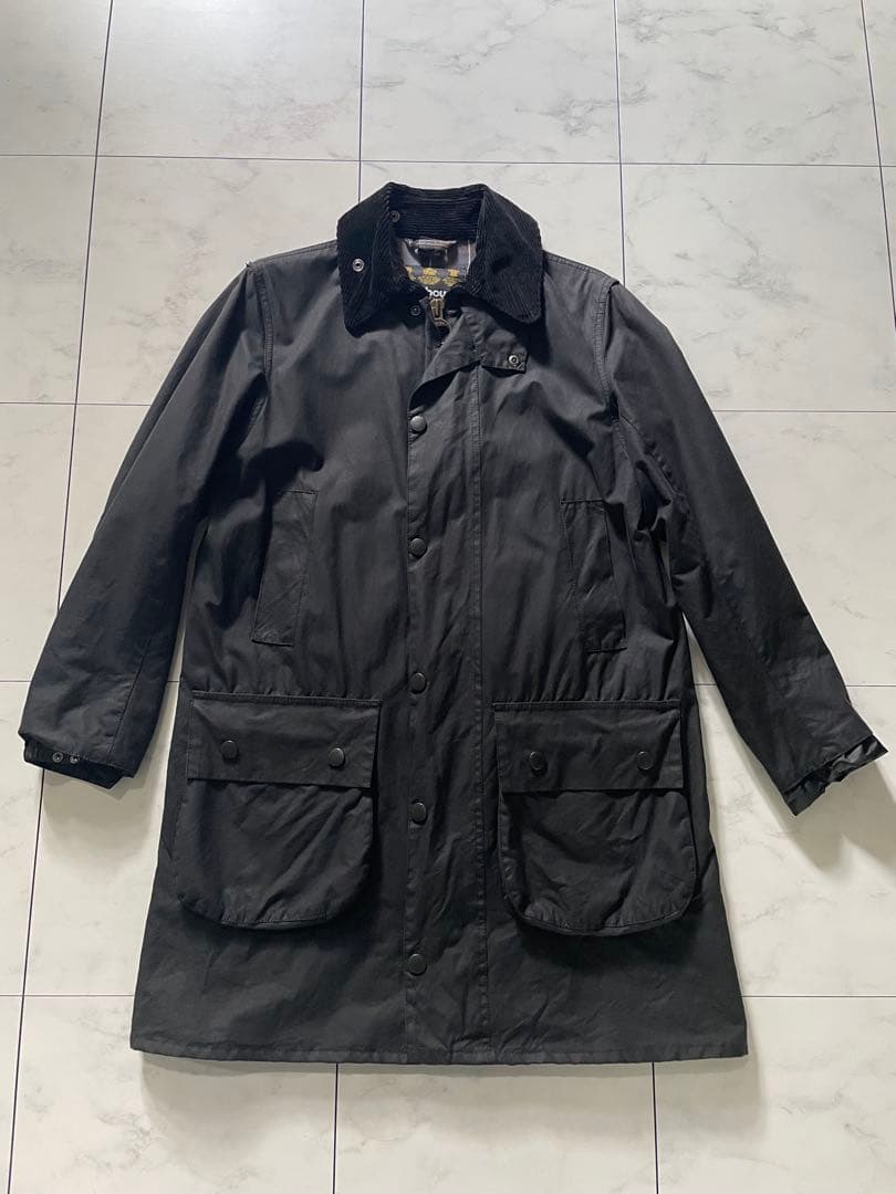 Barbour バブアーブラックオイルコート　 34サイズ