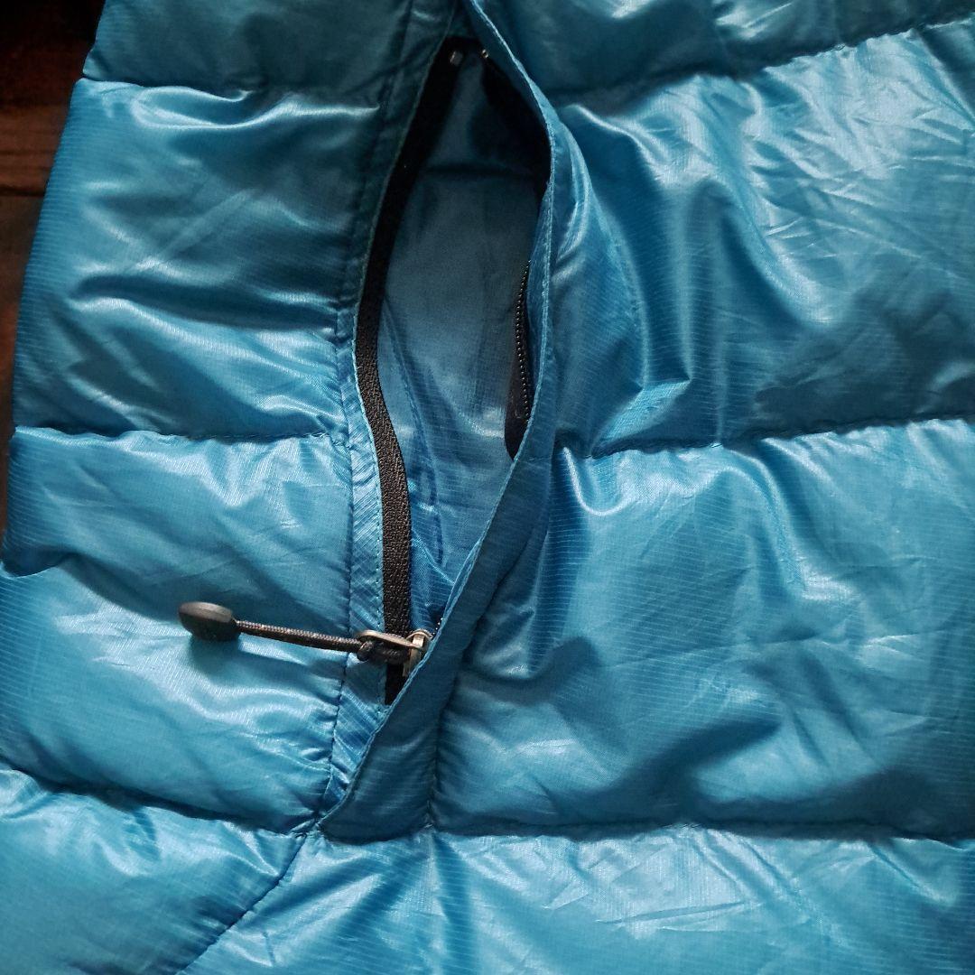 THE NORTH FACE ダウンジャケット 青 レディースL　収納袋付き