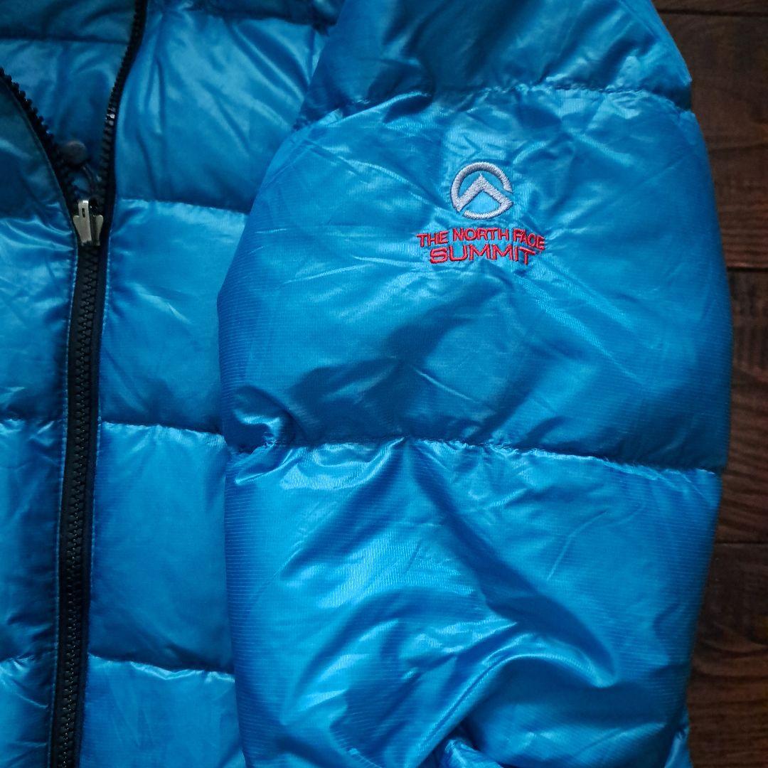 THE NORTH FACE ダウンジャケット 青 レディースL　収納袋付き