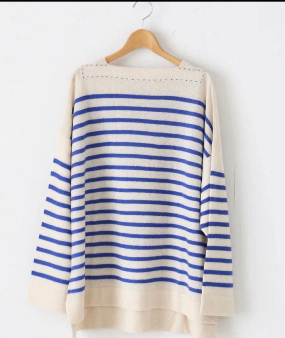 TOWAVASE バスクプルオーバー (ボートネック) 一本どり