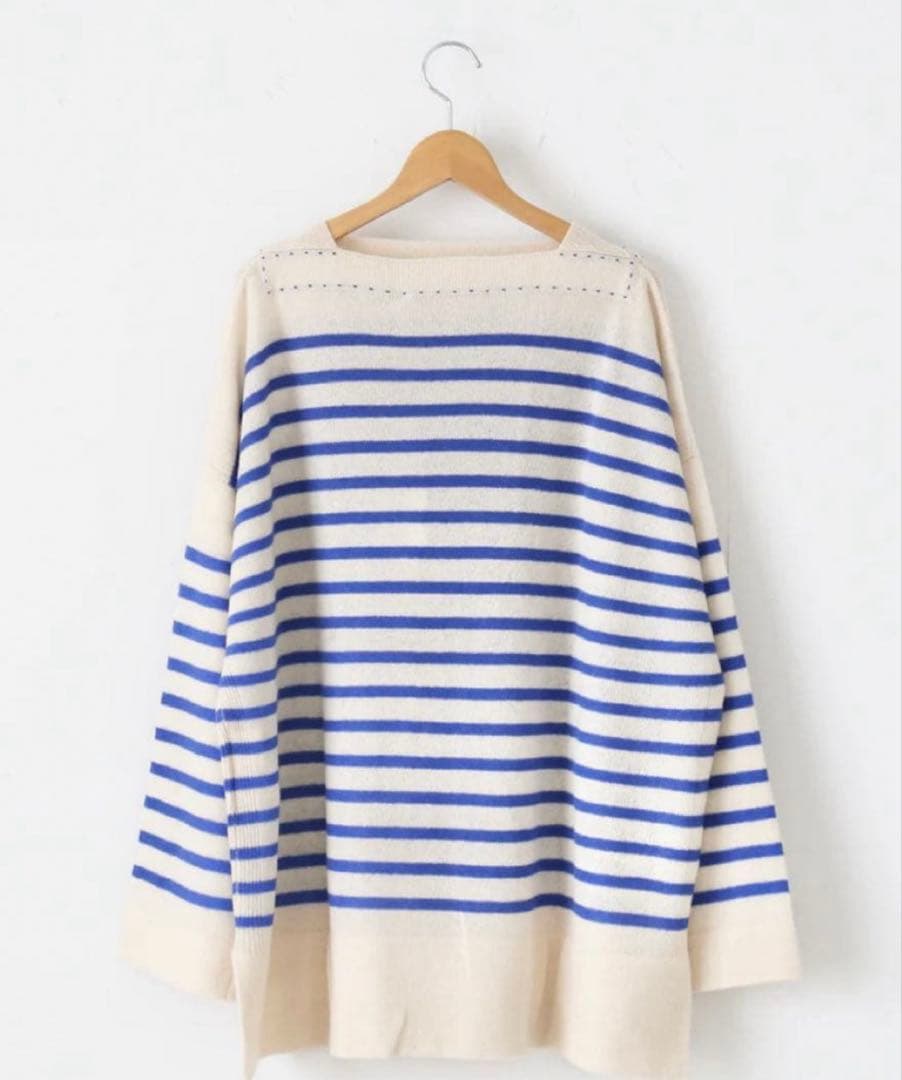 TOWAVASE バスクプルオーバー (ボートネック) 一本どり