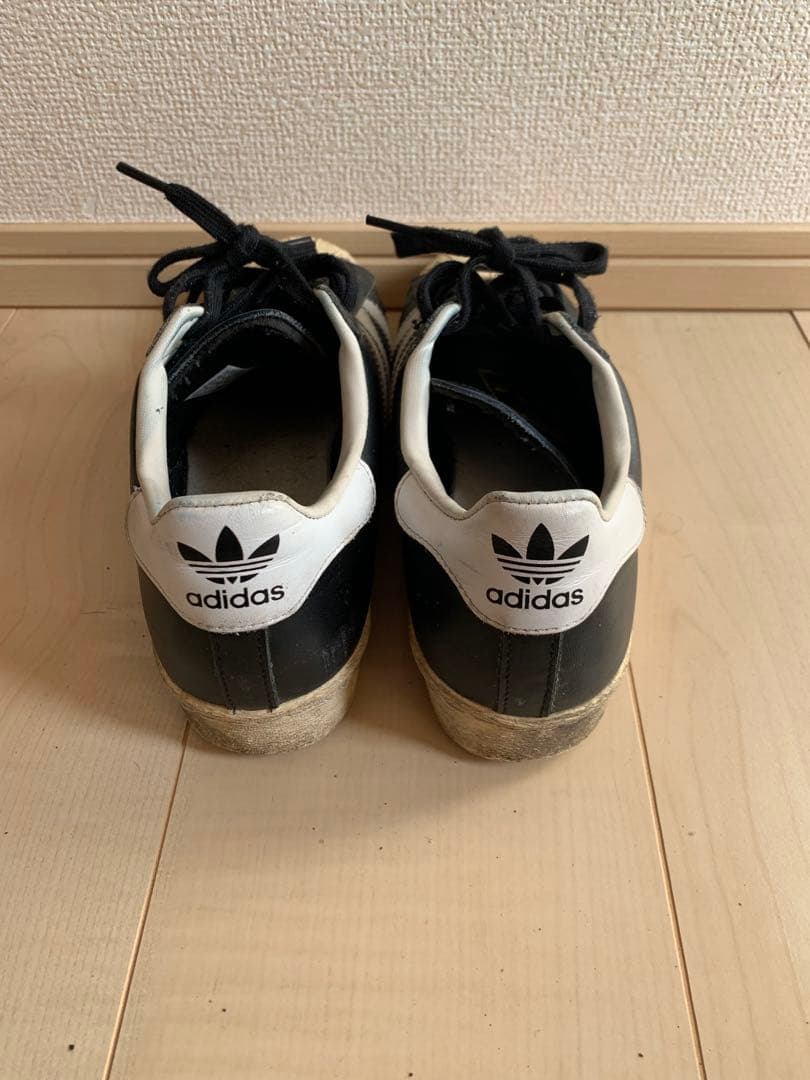 スーパースター80s 金ベロ adidas スニーカー ブラック/ホワイト