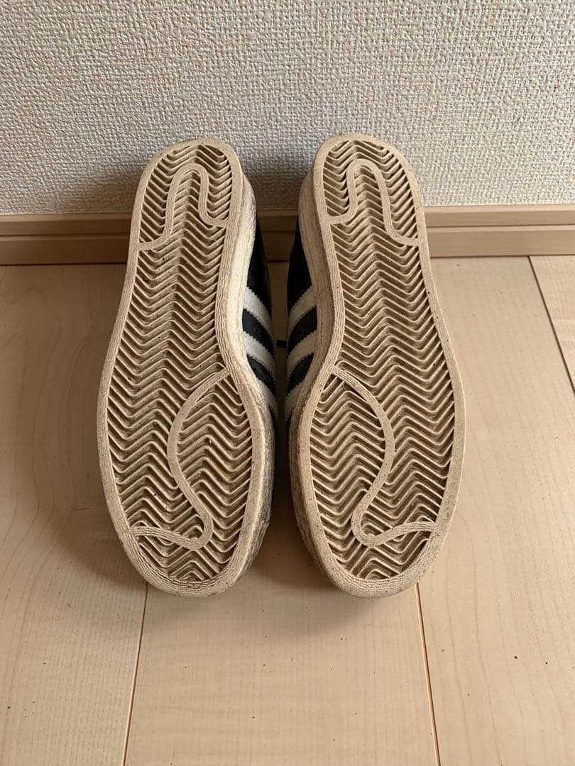 スーパースター80s 金ベロ adidas スニーカー ブラック/ホワイト