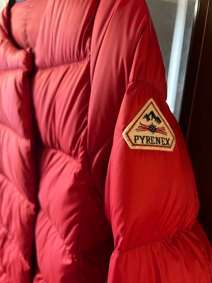 ピレネックス　カンヌ　ダウンジャケット　レッド　38