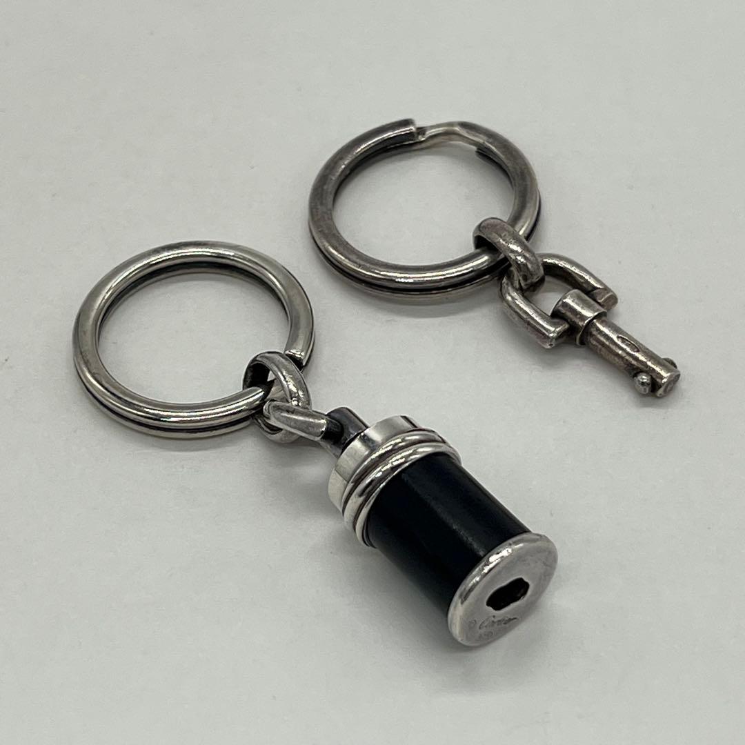 カルティエ CARTIER キーリング SV925 ウッド 希少 ヴィンテージ