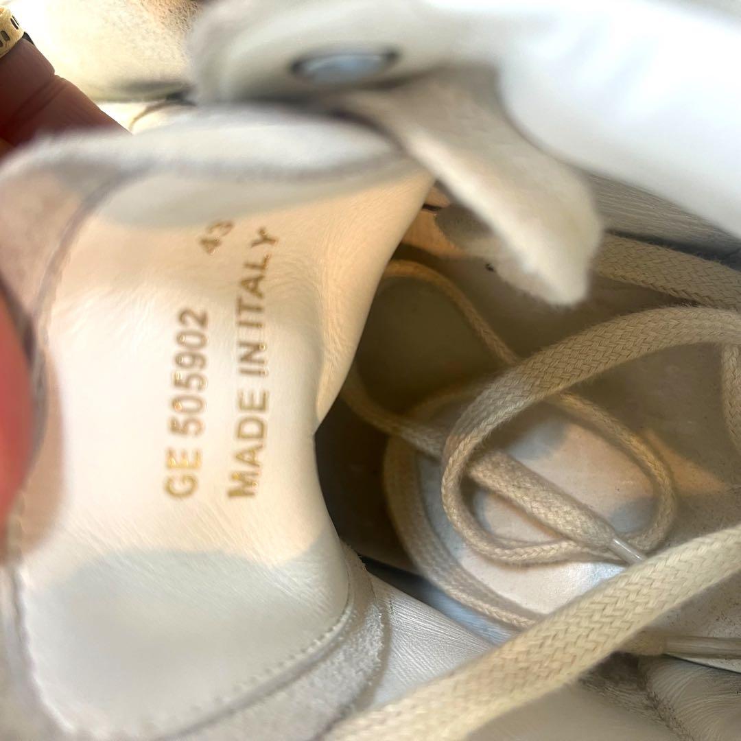 美中古　サンローラン　ロゴ刺繍スニーカー　エディースリマン　43 スエードレザー