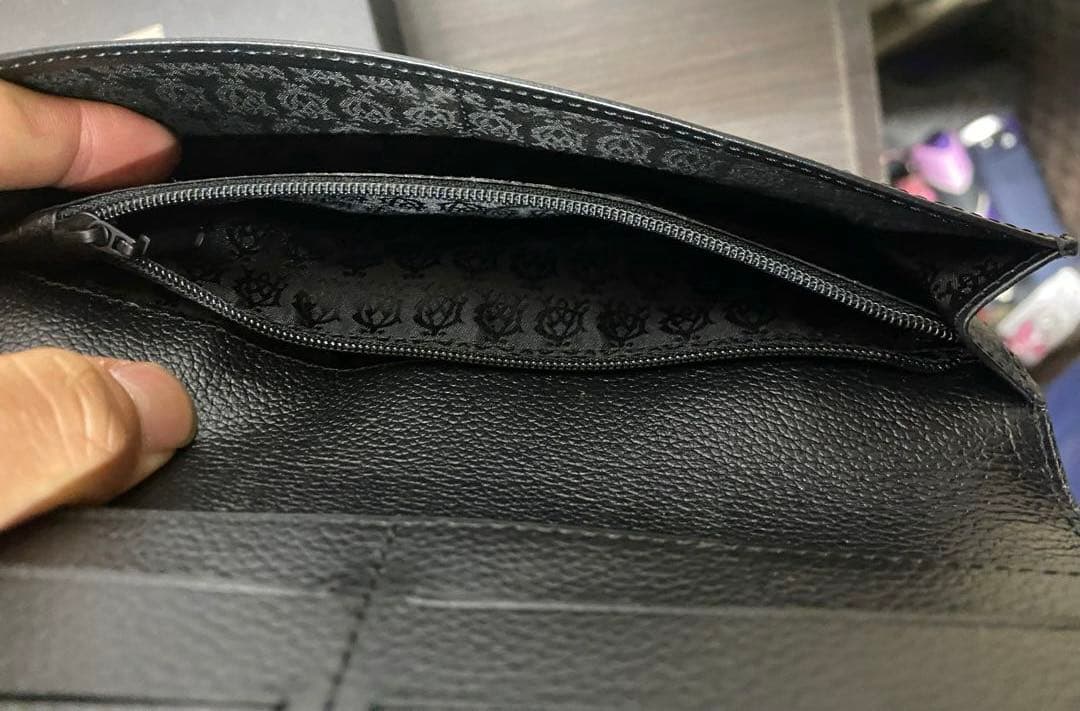 K*)様 dunhill ブラック レザー 長財布